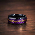 Unisex Black Ring with Unique Starry Night Pattern