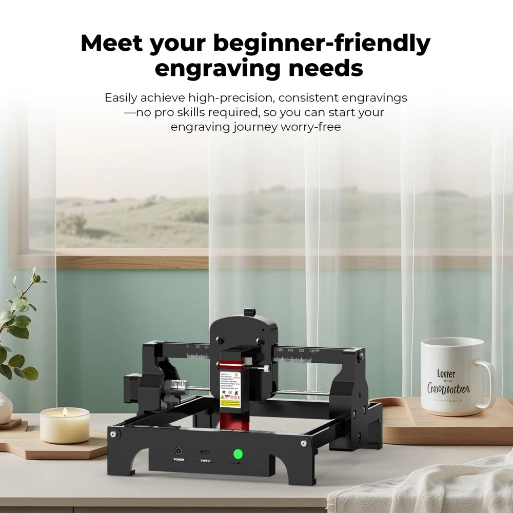 ACMER S1 2.5W/3.5W Mini Portable Laser Engraver DIY Laser Cutting and Engraving Machine for Wood, Acrylic, Glass and Leather