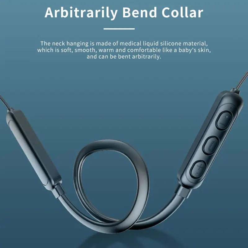 Wireless 9D Bluetooth 5.2 Neckband Sports Headset with Microphone