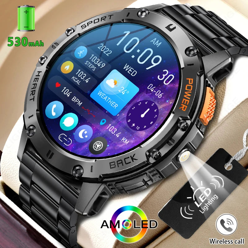 AMOLED Bluetooth Call Smart Watch