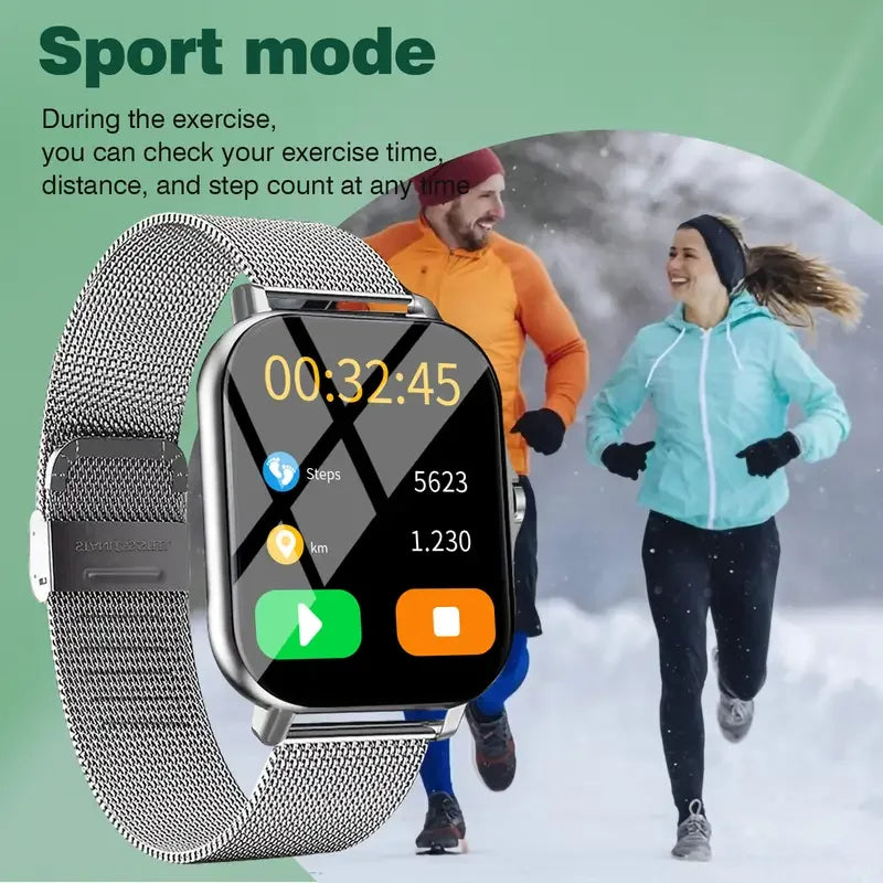 LAXASFIT Couple Smart Watches 2025 Bluetooth Calling Luxury Fashion Smartwatch Gift for Men and Women