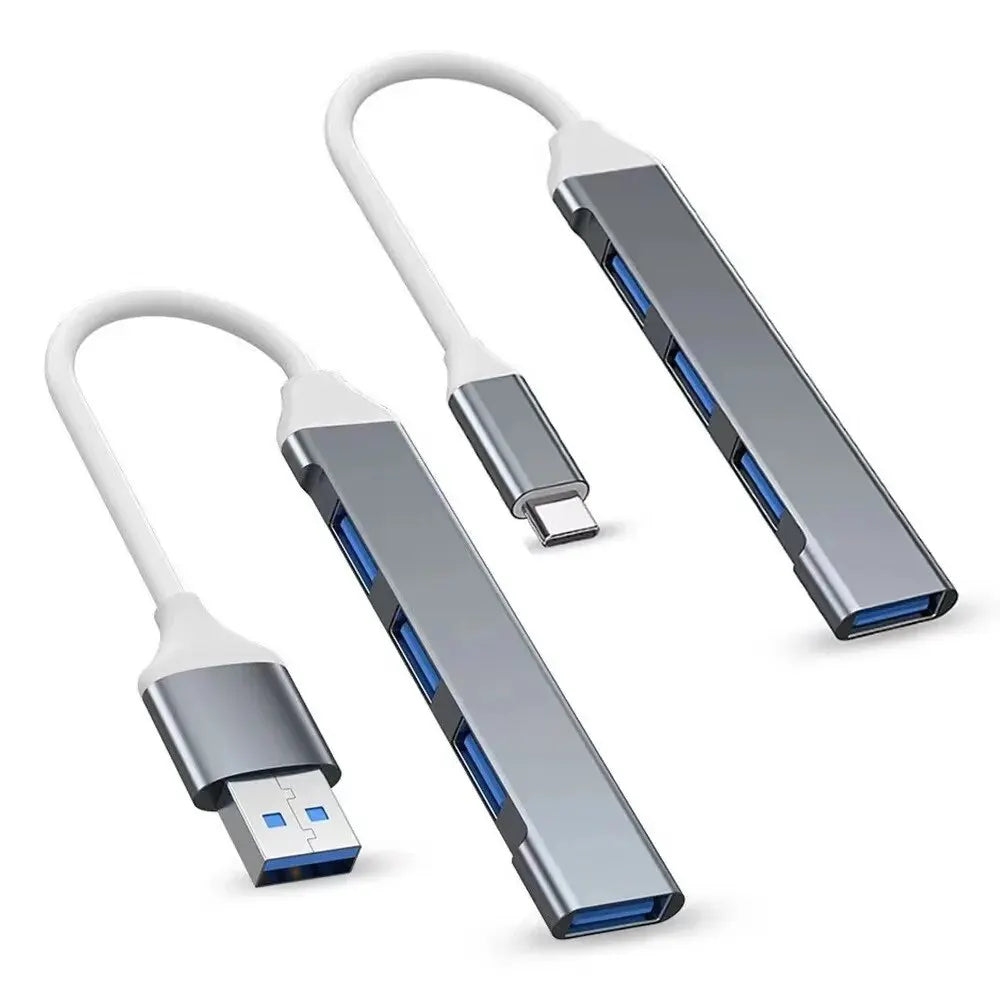 4-Port Multi-Splitter Type-C USB Hub OTG Adapter for Xiaomi, Lenovo, MacBook and PC
