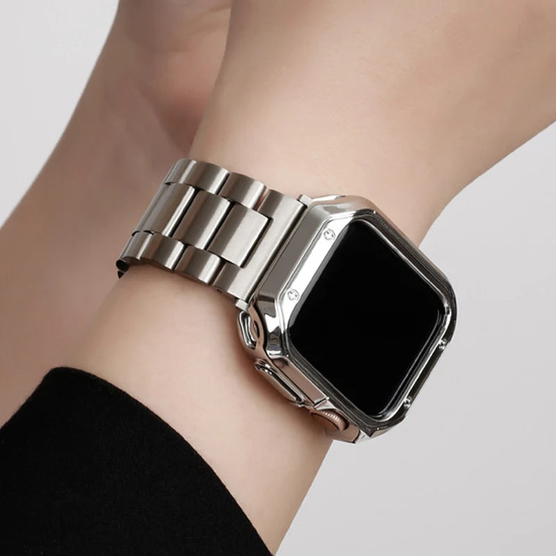 Stainless Steel Titanium Alloy Strap for Apple Watch Ultra and Series 6/7/8/9/10