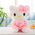 24cm Sanrio KT Cat Plush Pillow Cute Pink Stuffed Doll