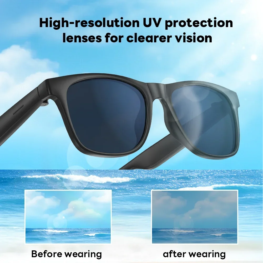 Lenovo AI Smart Glasses with 8K Touch Control, Photo Camera, Recording, Translator, Voice Assistant and Bluetooth