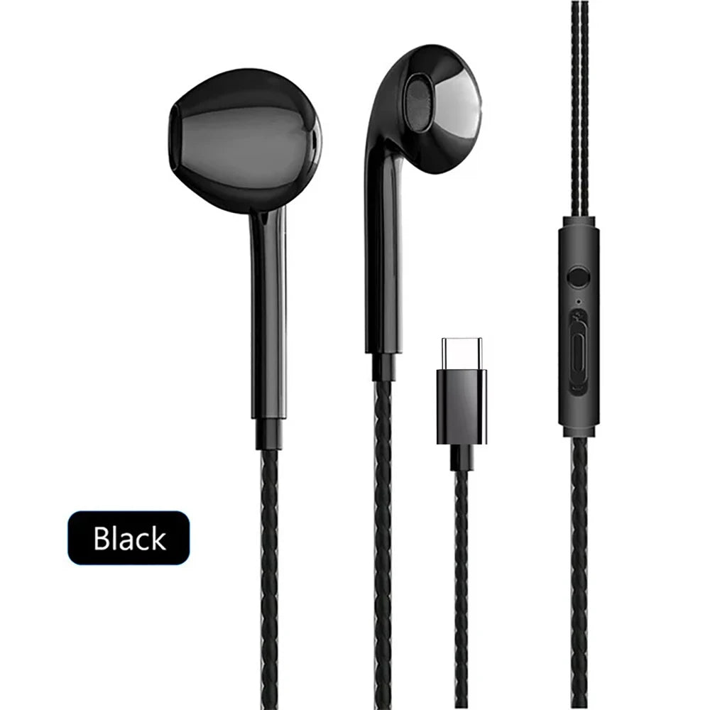 Type-C Wired Earphones with Microphone