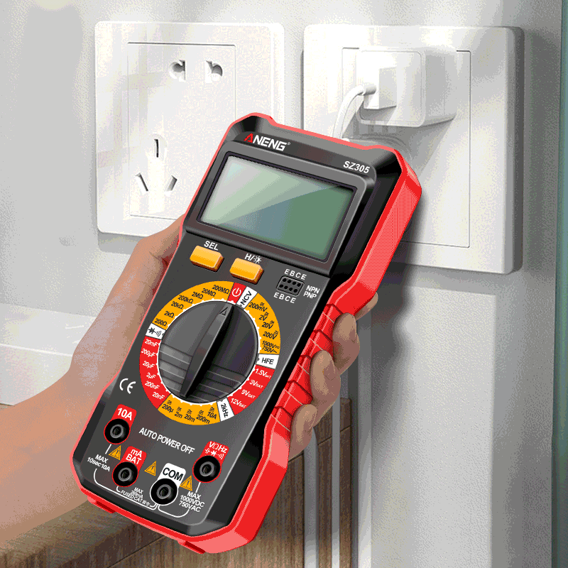 ANENG SZ305 Digital Multimeter Professional AC/DC Voltage Ammeter with Capacitor, hFE Triode and NCV Tester