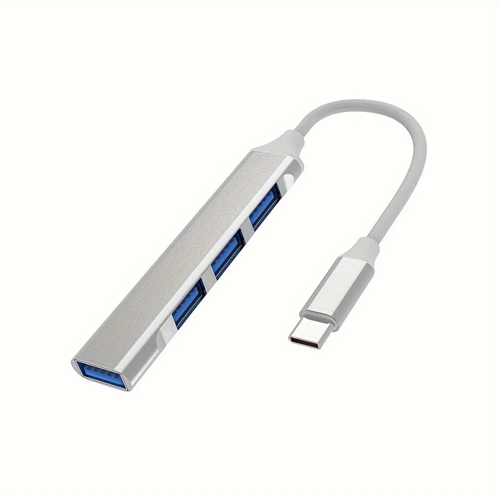 4-Port Multi-Splitter Type-C USB Hub OTG Adapter for Xiaomi, Lenovo, MacBook and PC