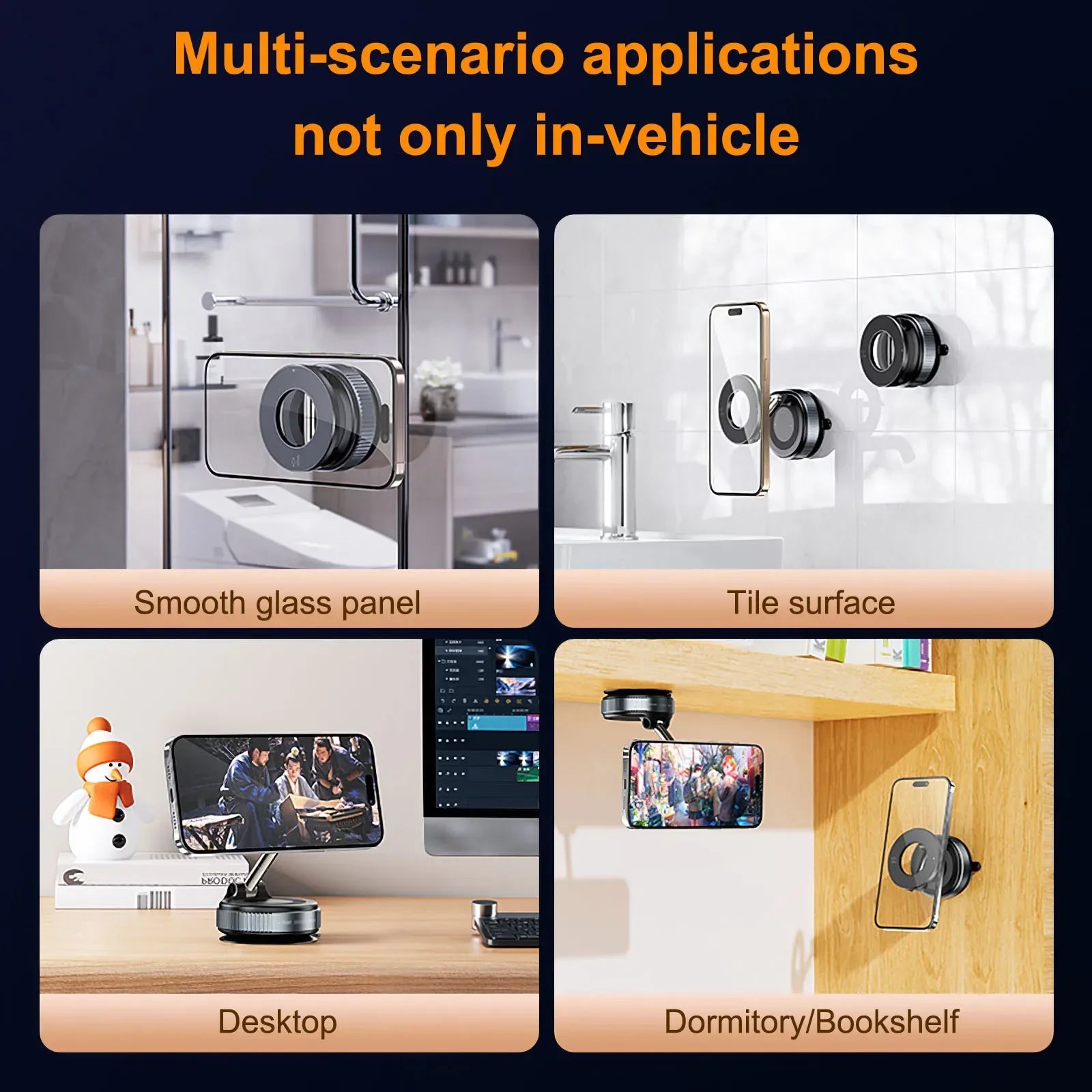 Xiaomi Magnetic Car Phone Holder 360° Adjustable Vacuum Suction Mount