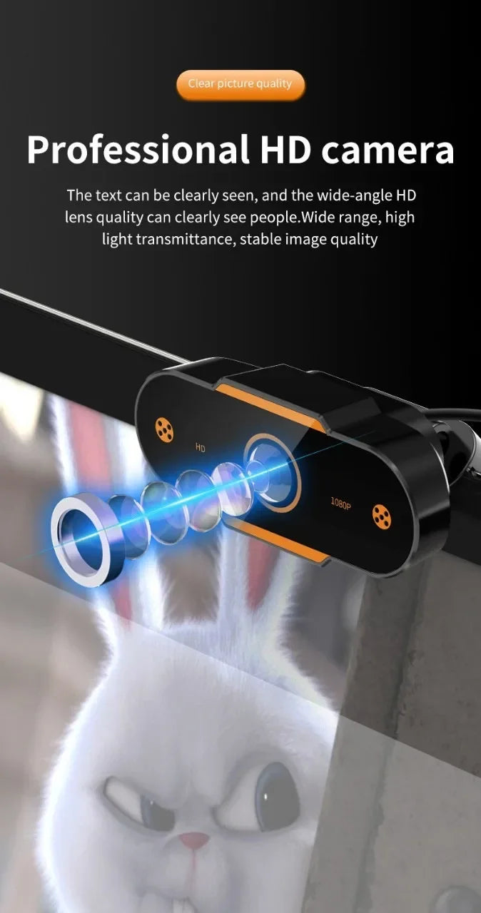 1080P HD Auto Focus USB Webcam with Microphone