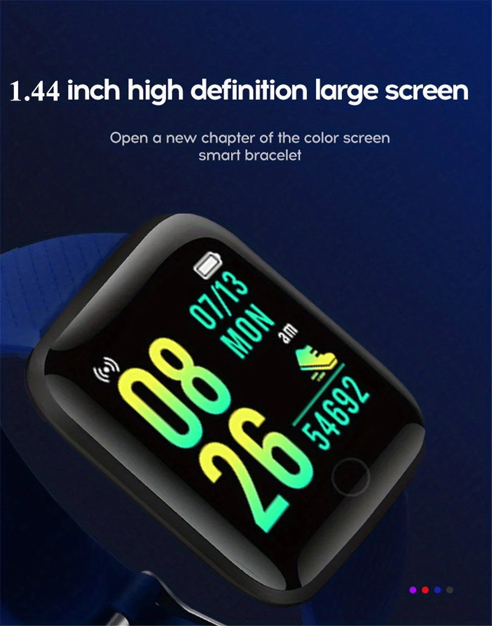 Smart Watch Music Control Calorie Distance Fitness Tracker Message Remind Men Smartwatch Women Watches Bracelet Clock Alarm Y68