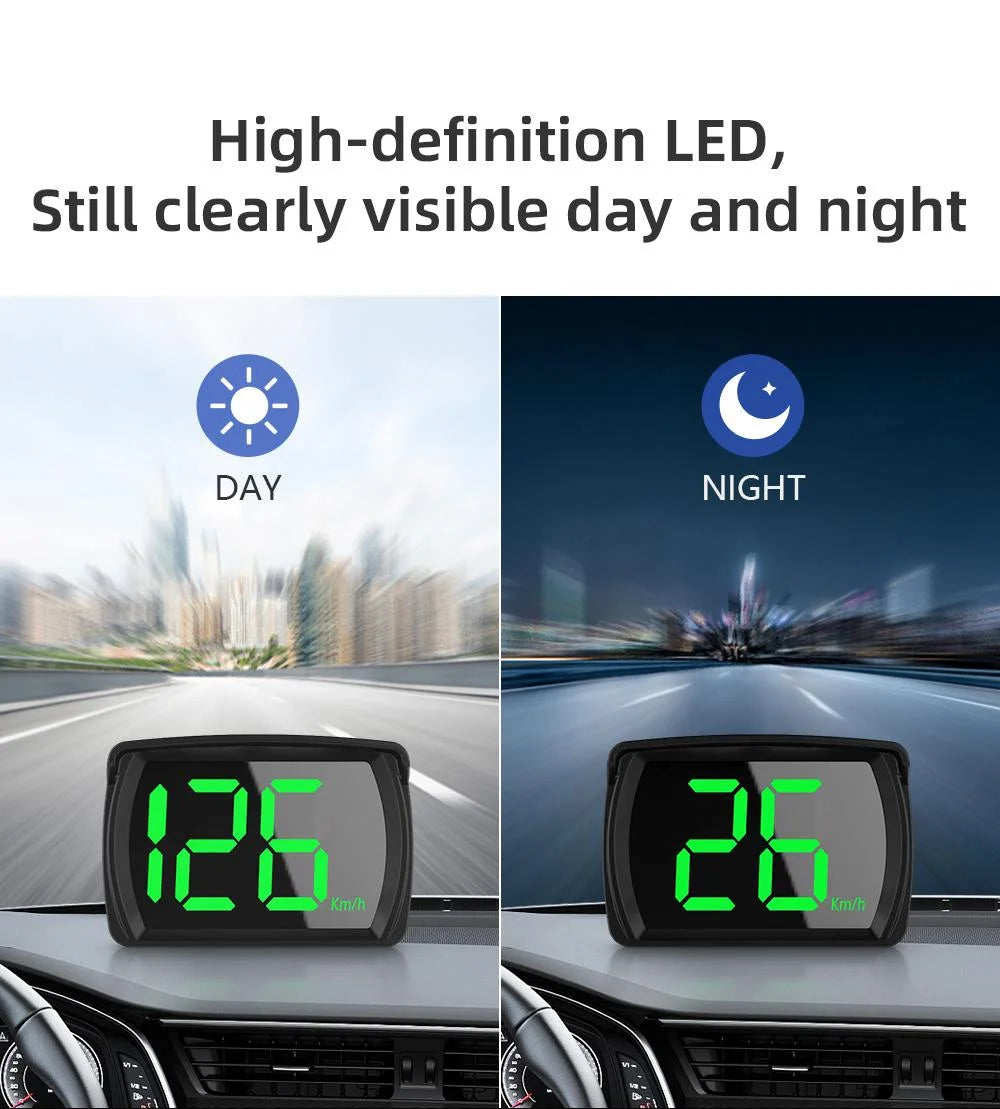 Y03 Universal Car HUD Head Up Display Digital Speedometer
