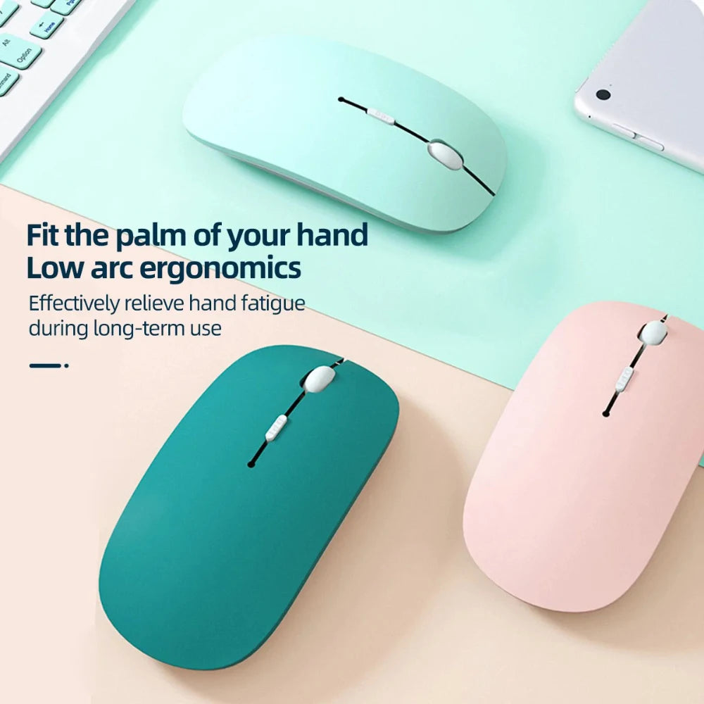 Silent Bluetooth Wireless Macaron Mouse for Laptop, iPad and Samsung Tablet