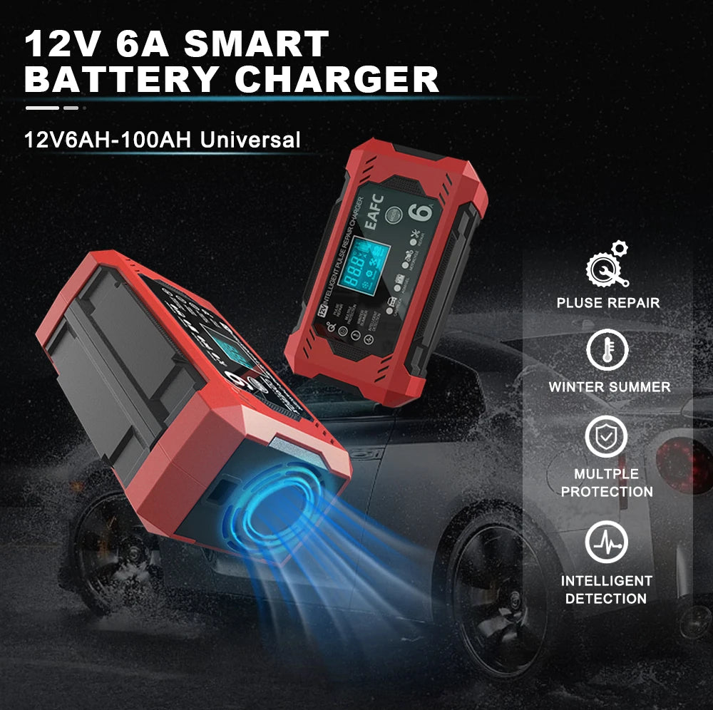 12V Smart Car Battery Charger