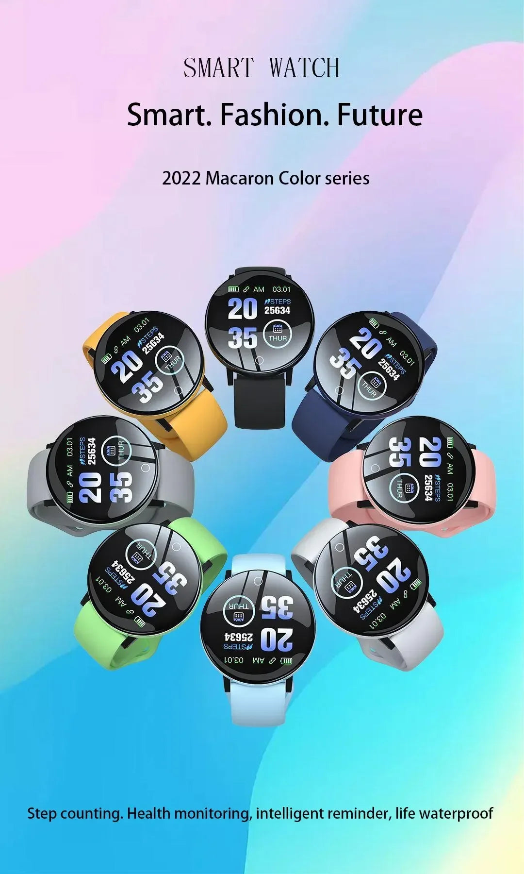 Round Digital Smart Sport Watch