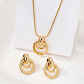 3pcs Vintage Jewelry Set for Women Necklace Choker Bracelet