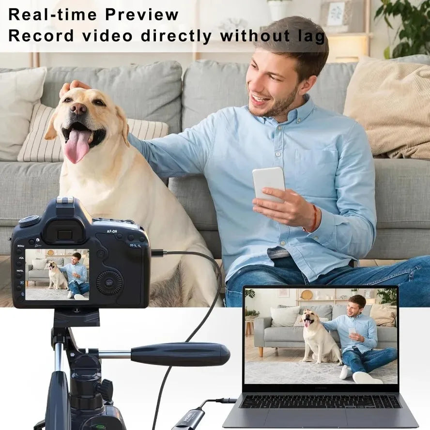 4K HDMI to USB 3.0 Type-C Video Capture Card for Gaming Live Streaming