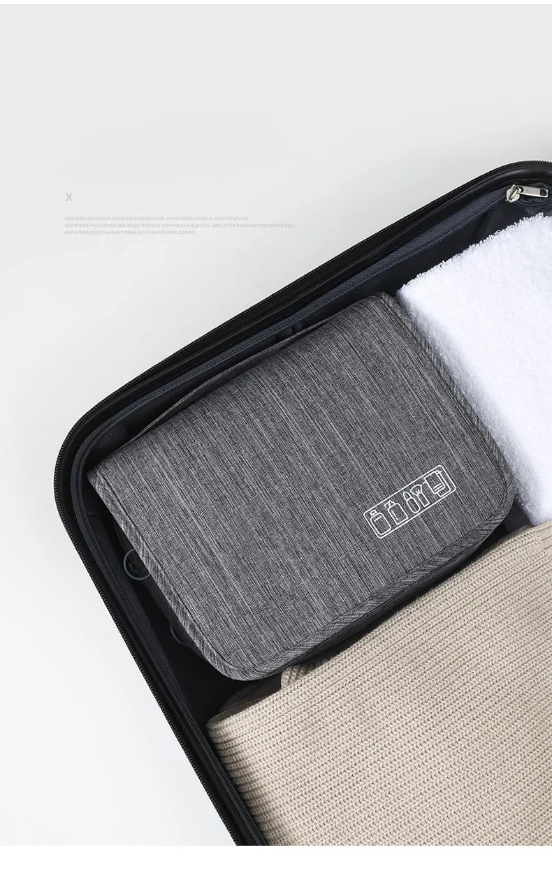 Oxford Fabric Waterproof Hanging Travel Toiletry Organizer Bag