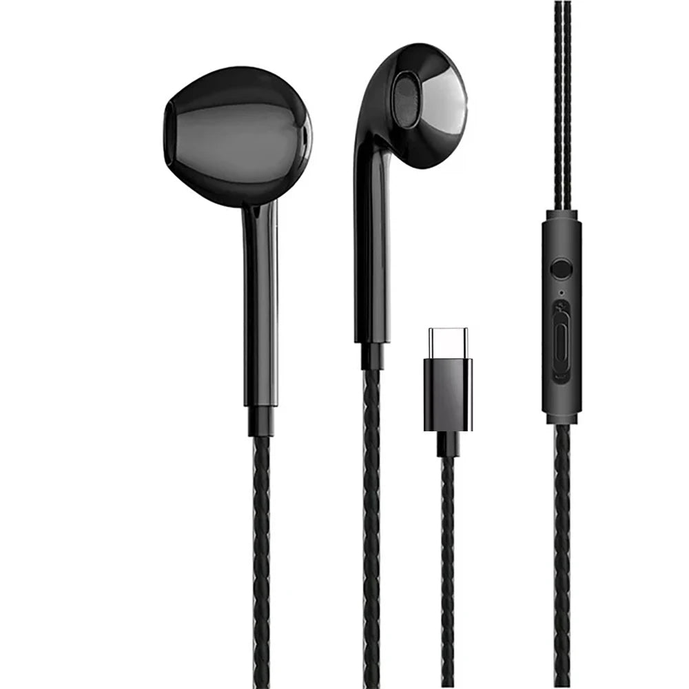 Type-C Wired Earphones with Microphone
