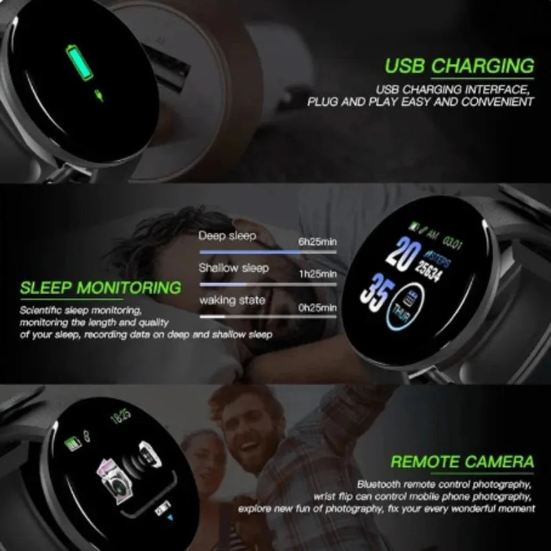 Round Digital Smart Sport Watch