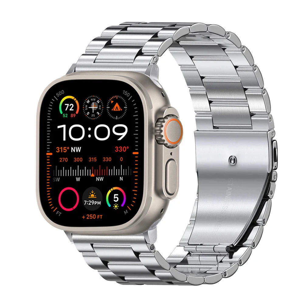 Stainless Steel Titanium Alloy Strap for Apple Watch Ultra and Series 6/7/8/9/10