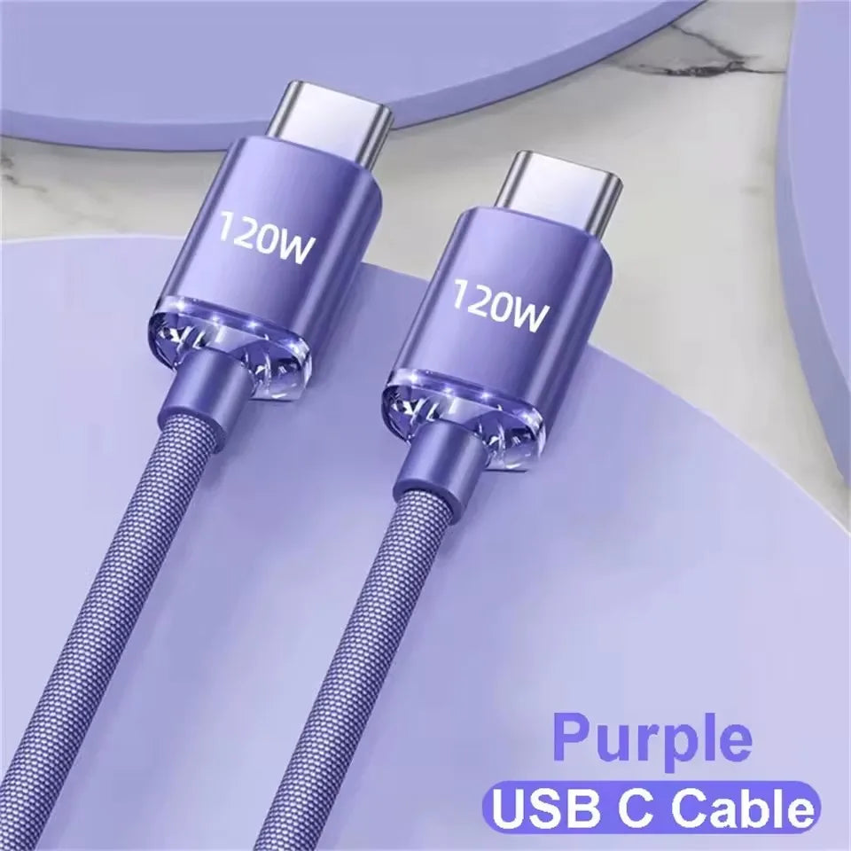120W Super Fast Charging USB-A to USB-C Cable