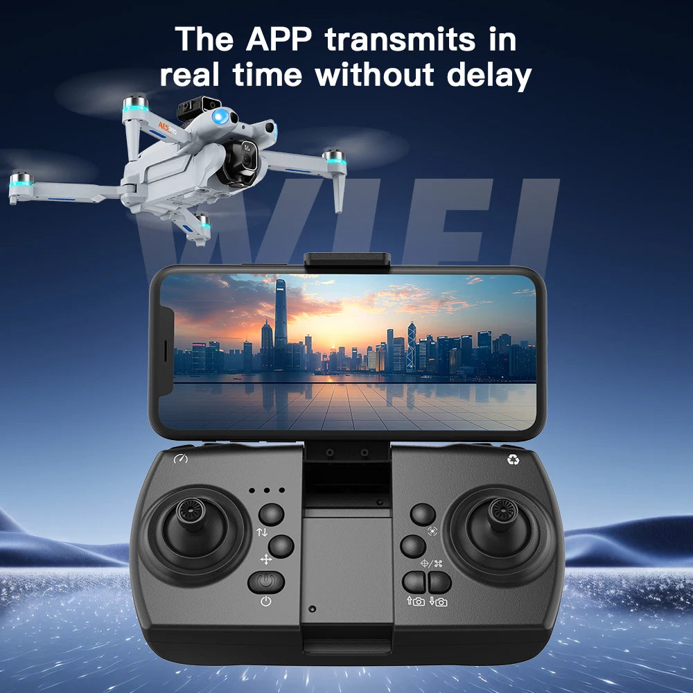 AE5 Max 8K HD Quadcopter Drone with 4.5” Screen Controller, 20 Min Battery, Headless Mode and 360° Flip