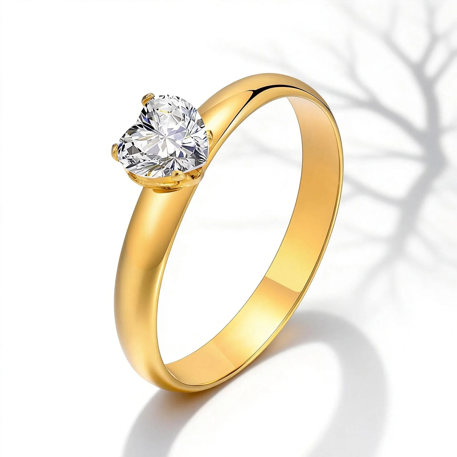 Custom Couple Rings PVD Gold Plated Personalized Name Wedding Bands Gift with Card for Women and Men