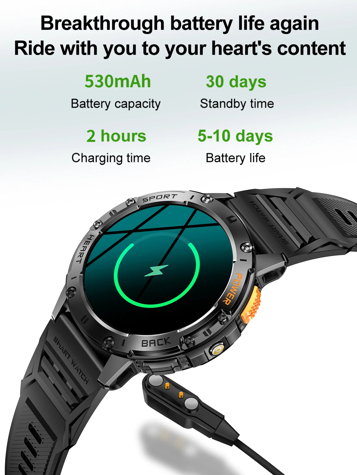AMOLED Bluetooth Call Smart Watch