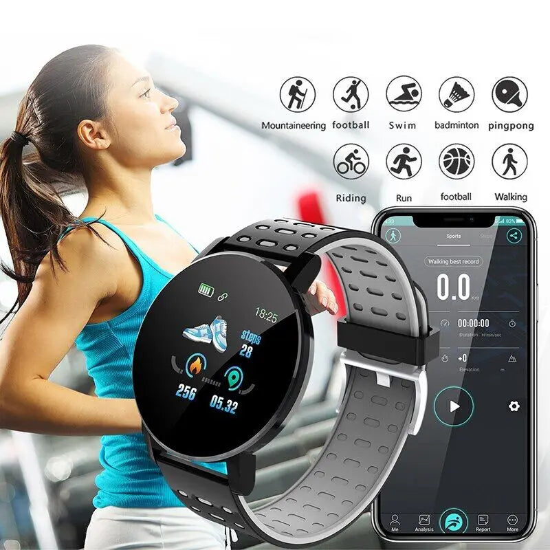 1.44 Inch Bluetooth 4.0 LED Waterproof Kids Smart Watch with Heart Rate Monitor and Fitness Tracker for Boys and Girls