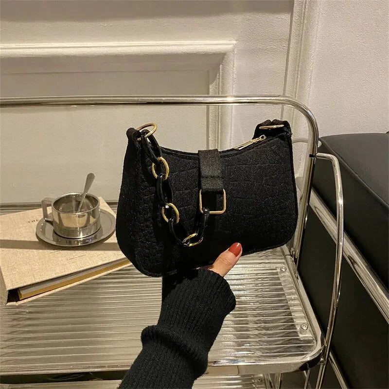 Retro Small Square Shoulder Bag