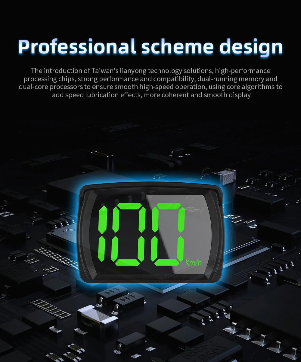 Y03 Universal Car HUD Head Up Display Digital Speedometer