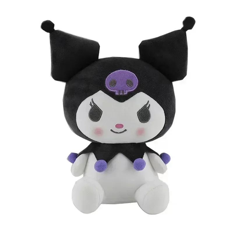 25CM Kawaii Sanrio Plush Doll Hello Kitty Cinnamoroll Kuromi Pochacco Stuffed Toy for Children Birthday Gift