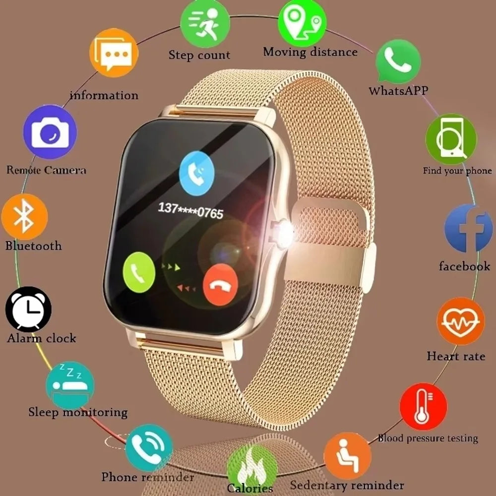 LAXASFIT Couple Smart Watches 2025 Bluetooth Calling Luxury Fashion Smartwatch Gift for Men and Women