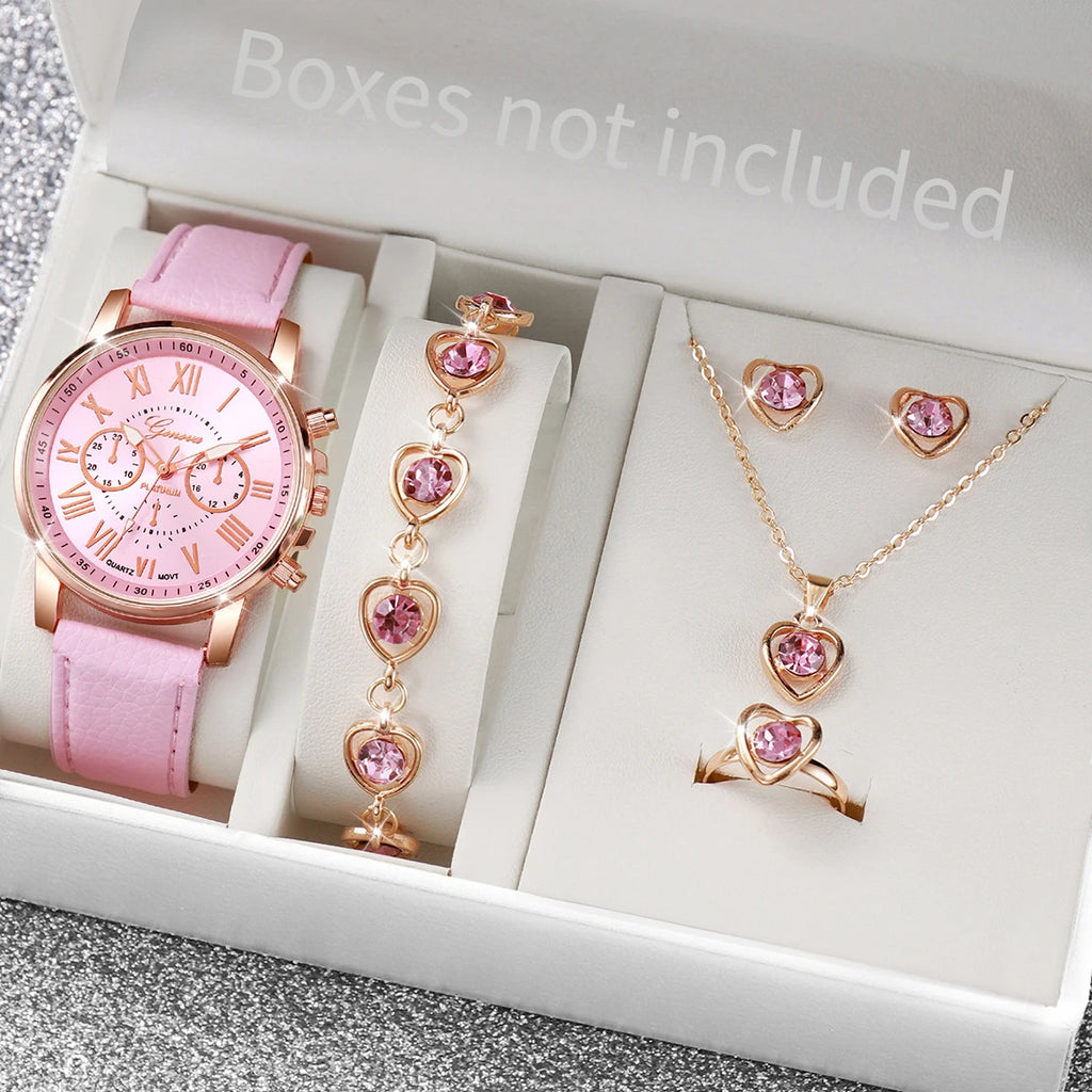Women’s Quartz Watch Jewelry Set