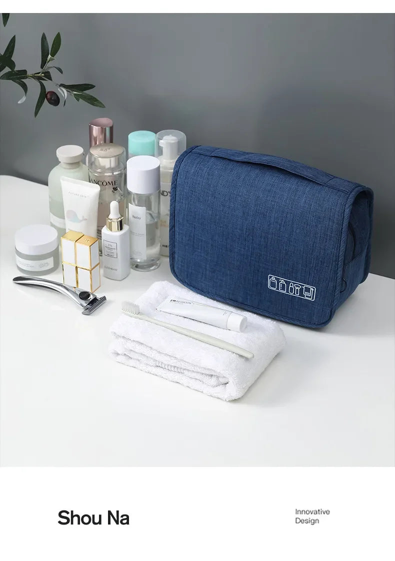 Oxford Fabric Waterproof Hanging Travel Toiletry Organizer Bag