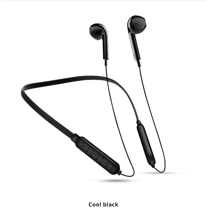Wireless 9D Bluetooth 5.2 Neckband Sports Headset with Microphone