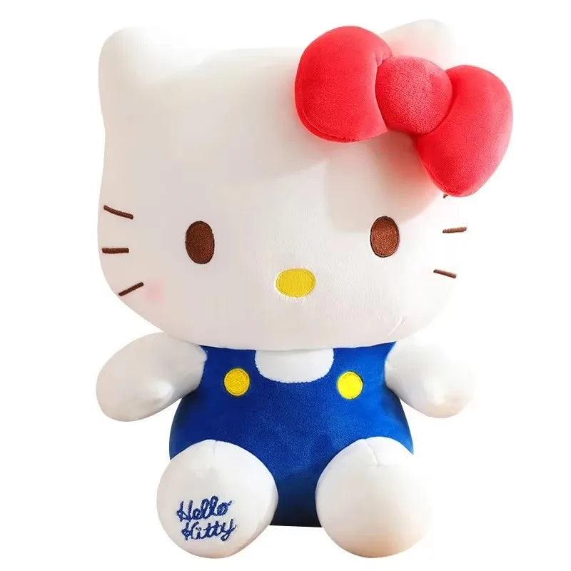 25CM Kawaii Sanrio Plush Doll Hello Kitty Cinnamoroll Kuromi Pochacco Stuffed Toy for Children Birthday Gift