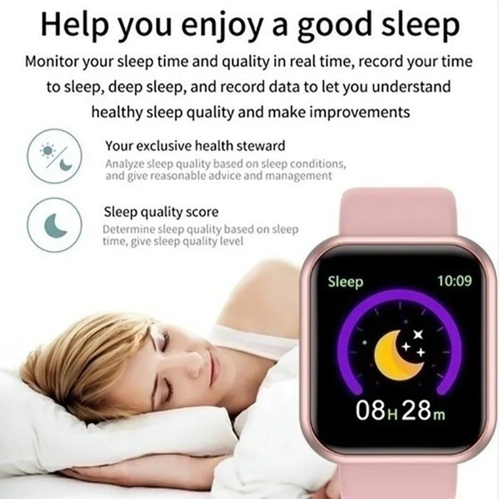 Smart Watch Music Control Calorie Distance Fitness Tracker Message Remind Men Smartwatch Women Watches Bracelet Clock Alarm Y68