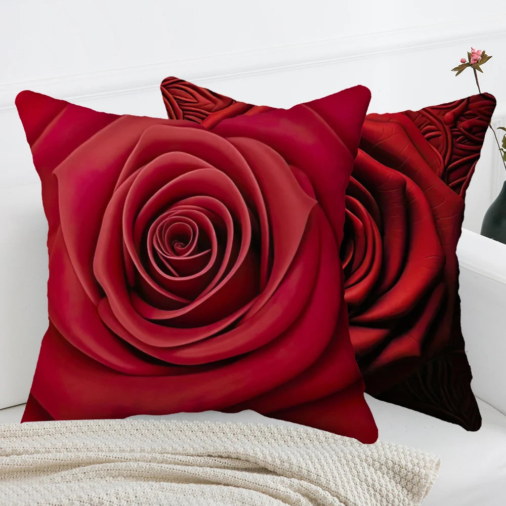 Heart Pillow Cover Valentine’s Day Cushion Cover for Home Decor