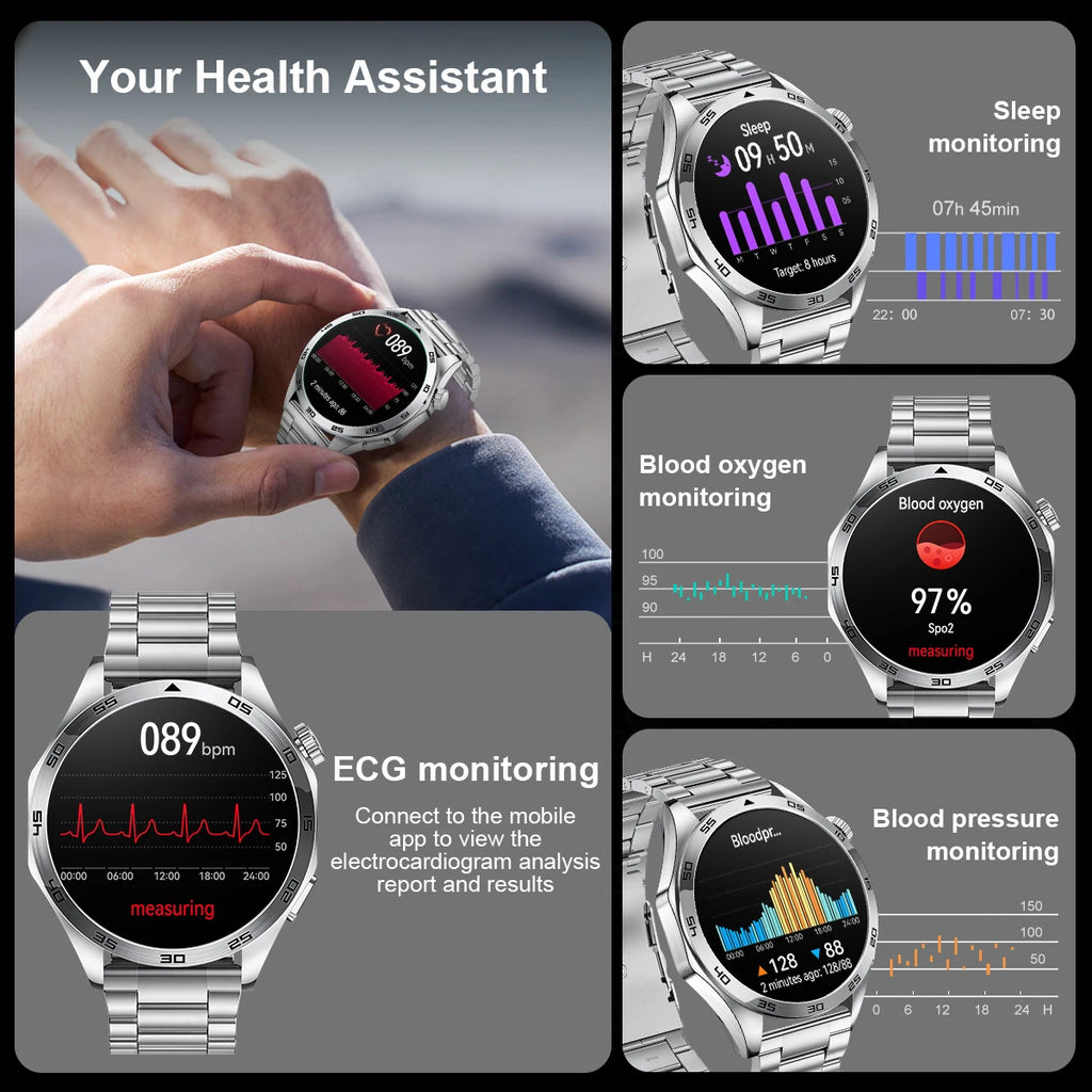 LIGE ECG Bluetooth Call Smart Watch