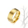 Custom Couple Rings PVD Gold Plated Personalized Name Wedding Bands Gift with Card for Women and Men