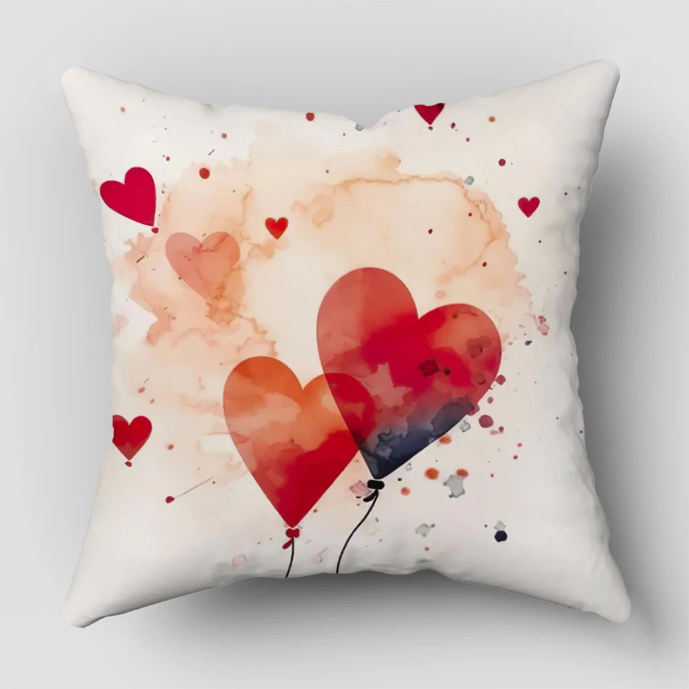 Heart Pillow Cover Valentine’s Day Cushion Cover for Home Decor