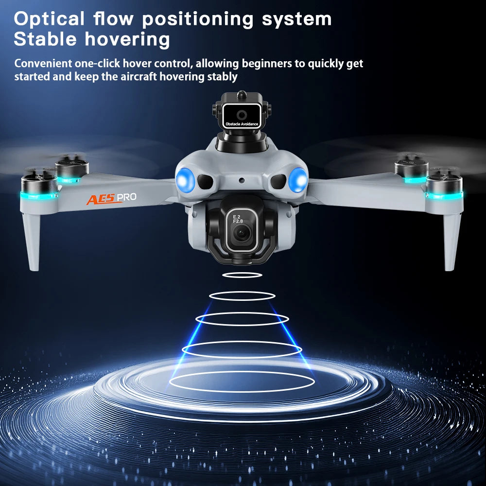 AE5 Max 8K HD Quadcopter Drone with 4.5” Screen Controller, 20 Min Battery, Headless Mode and 360° Flip