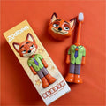 Cute Cartoon Animal Kids Toothbrush with Nick and Judy Figures, Transformable Soft Fine Bristles