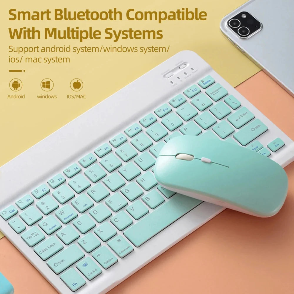 Silent Bluetooth Wireless Macaron Mouse for Laptop, iPad and Samsung Tablet