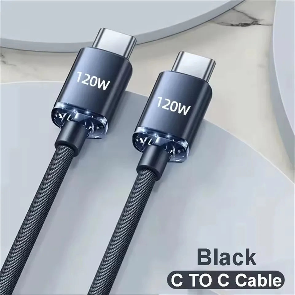 120W Super Fast Charging USB-A to USB-C Cable