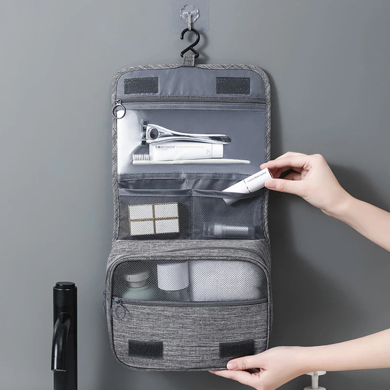 Oxford Fabric Waterproof Hanging Travel Toiletry Organizer Bag