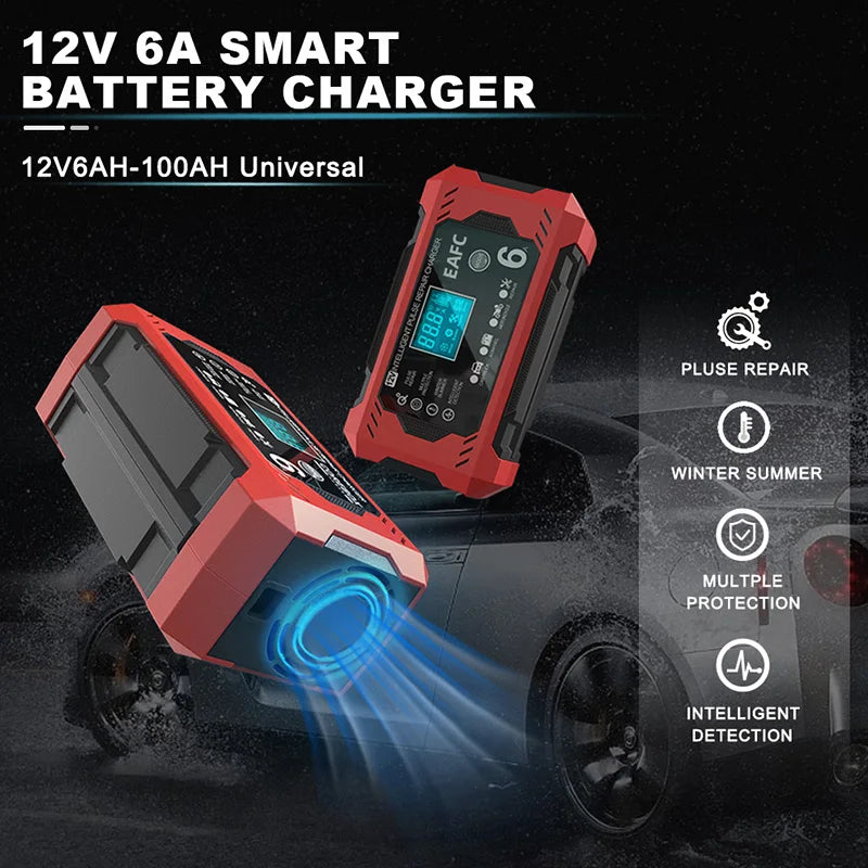 12V Smart Car Battery Charger