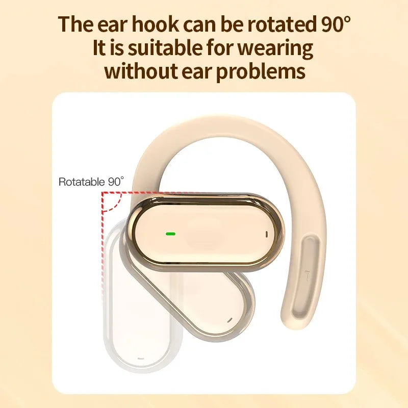 Bluetooth 5.4 IPX7 Waterproof Sports Earphones with ENC Mic